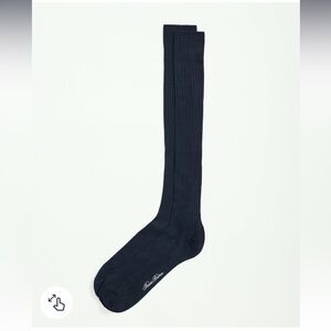NWT brooks brothers over the calf navy socks
